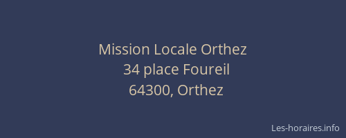 Mission Locale Orthez
