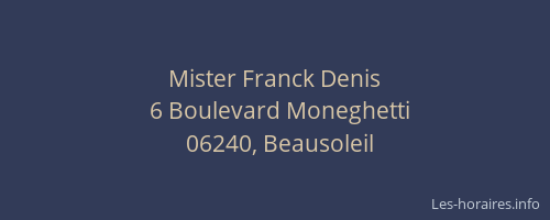 Mister Franck Denis