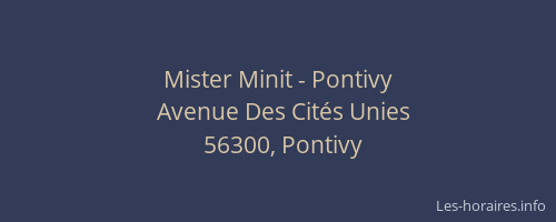 Mister Minit - Pontivy