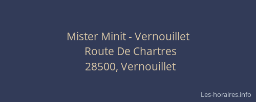 Mister Minit - Vernouillet