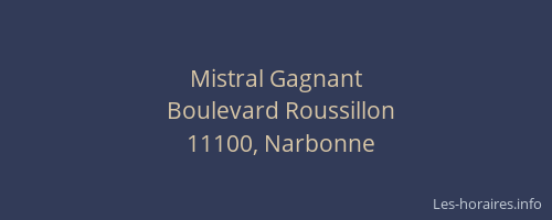 Mistral Gagnant