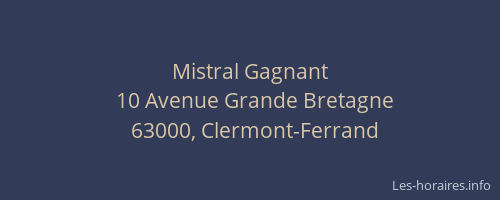 Mistral Gagnant