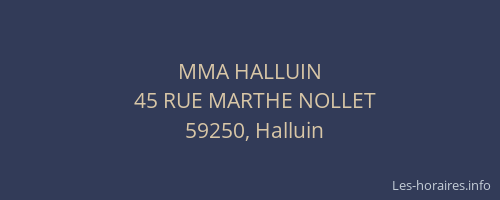 MMA HALLUIN