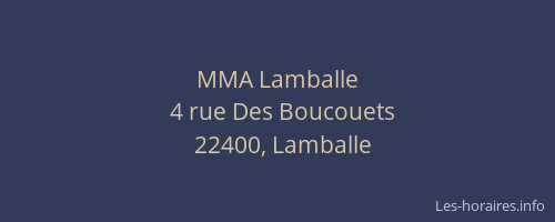 MMA Lamballe