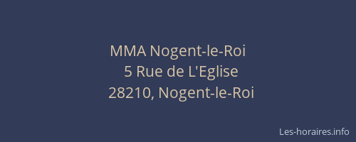 MMA Nogent-le-Roi