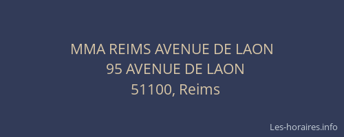 MMA REIMS AVENUE DE LAON