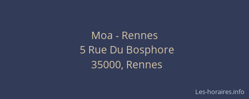 Moa - Rennes