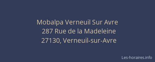 Mobalpa Verneuil Sur Avre