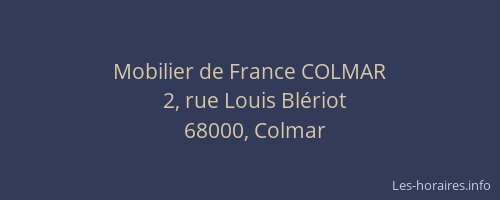 Mobilier de France COLMAR