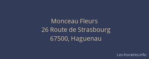 Monceau Fleurs