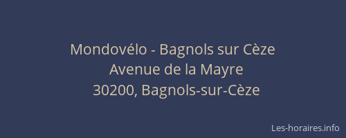 Mondovélo - Bagnols sur Cèze