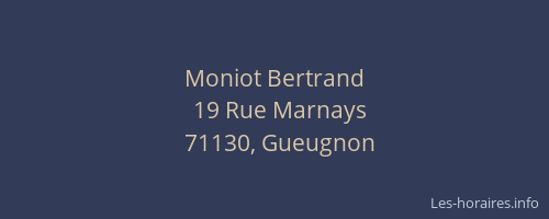 Moniot Bertrand
