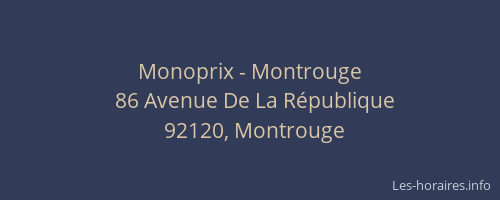 Monoprix - Montrouge