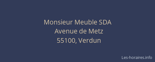 Monsieur Meuble SDA