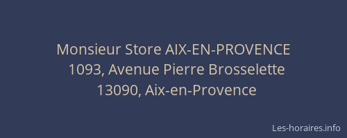 Monsieur Store AIX-EN-PROVENCE