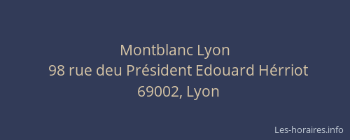 Montblanc Lyon