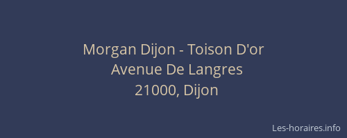 Morgan Dijon - Toison D'or