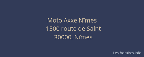 Moto Axxe Nîmes