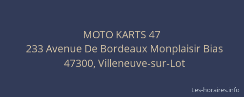 MOTO KARTS 47