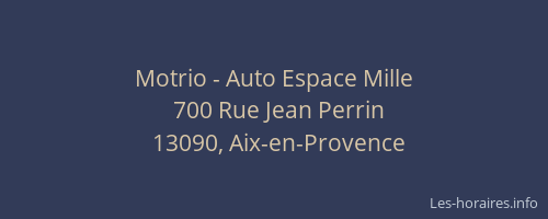 Motrio - Auto Espace Mille