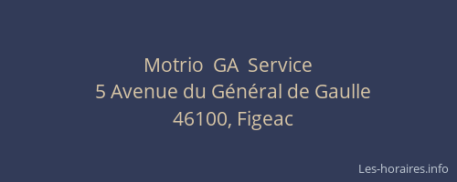 Motrio  GA  Service