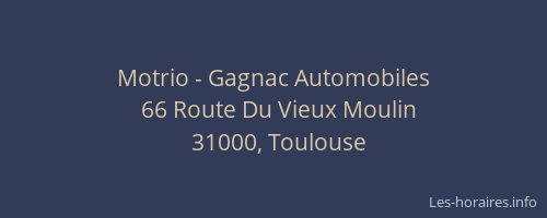 Motrio - Gagnac Automobiles