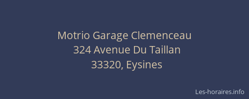 Motrio Garage Clemenceau
