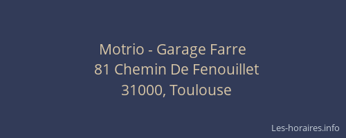 Motrio - Garage Farre