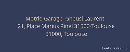 Motrio Garage  Gheusi Laurent