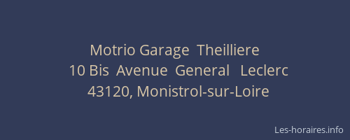 Motrio Garage  Theilliere