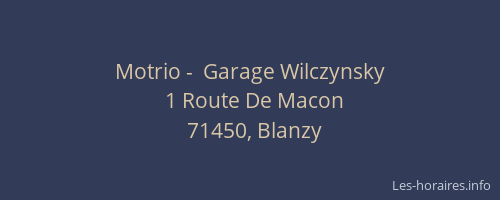 Motrio -  Garage Wilczynsky