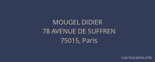 MOUGEL DIDIER