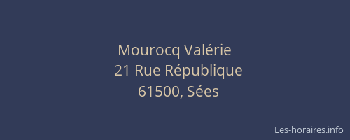 Mourocq Valérie