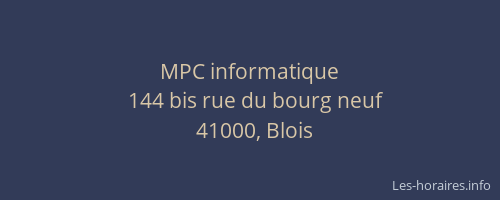 MPC informatique