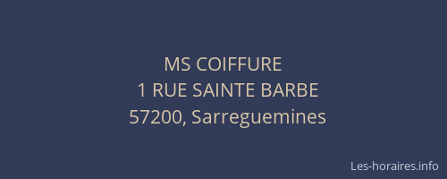 MS COIFFURE