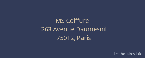 MS Coiffure