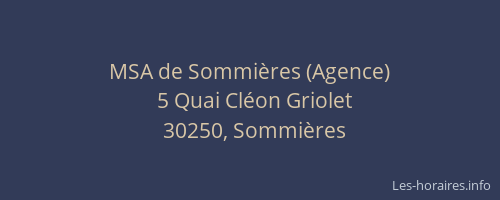 MSA de Sommières (Agence)