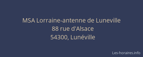MSA Lorraine-antenne de Luneville