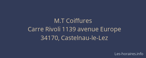 M.T Coiffures