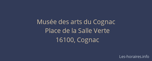 Musée des arts du Cognac