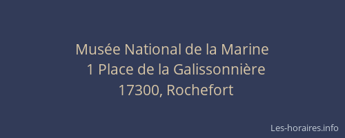 Musée National de la Marine