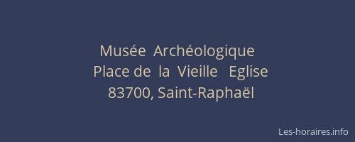Musée  Archéologique