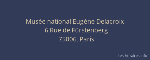 Musée national Eugène Delacroix