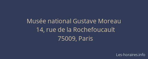 Musée national Gustave Moreau