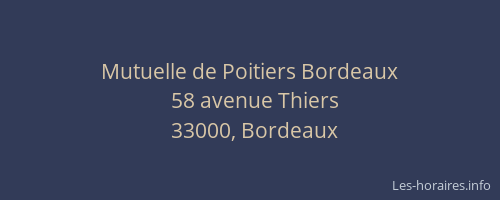 Mutuelle de Poitiers Bordeaux