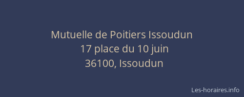 Mutuelle de Poitiers Issoudun