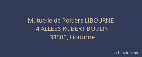 Mutuelle de Poitiers LIBOURNE