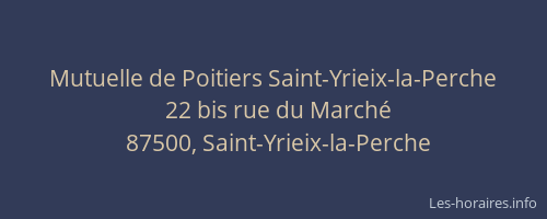 Mutuelle de Poitiers Saint-Yrieix-la-Perche