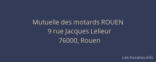 Mutuelle des motards ROUEN