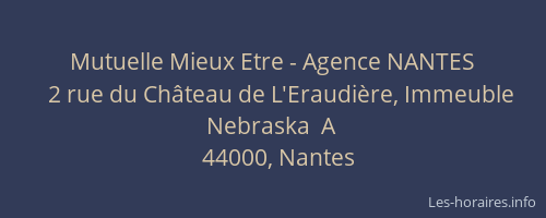 Mutuelle Mieux Etre - Agence NANTES